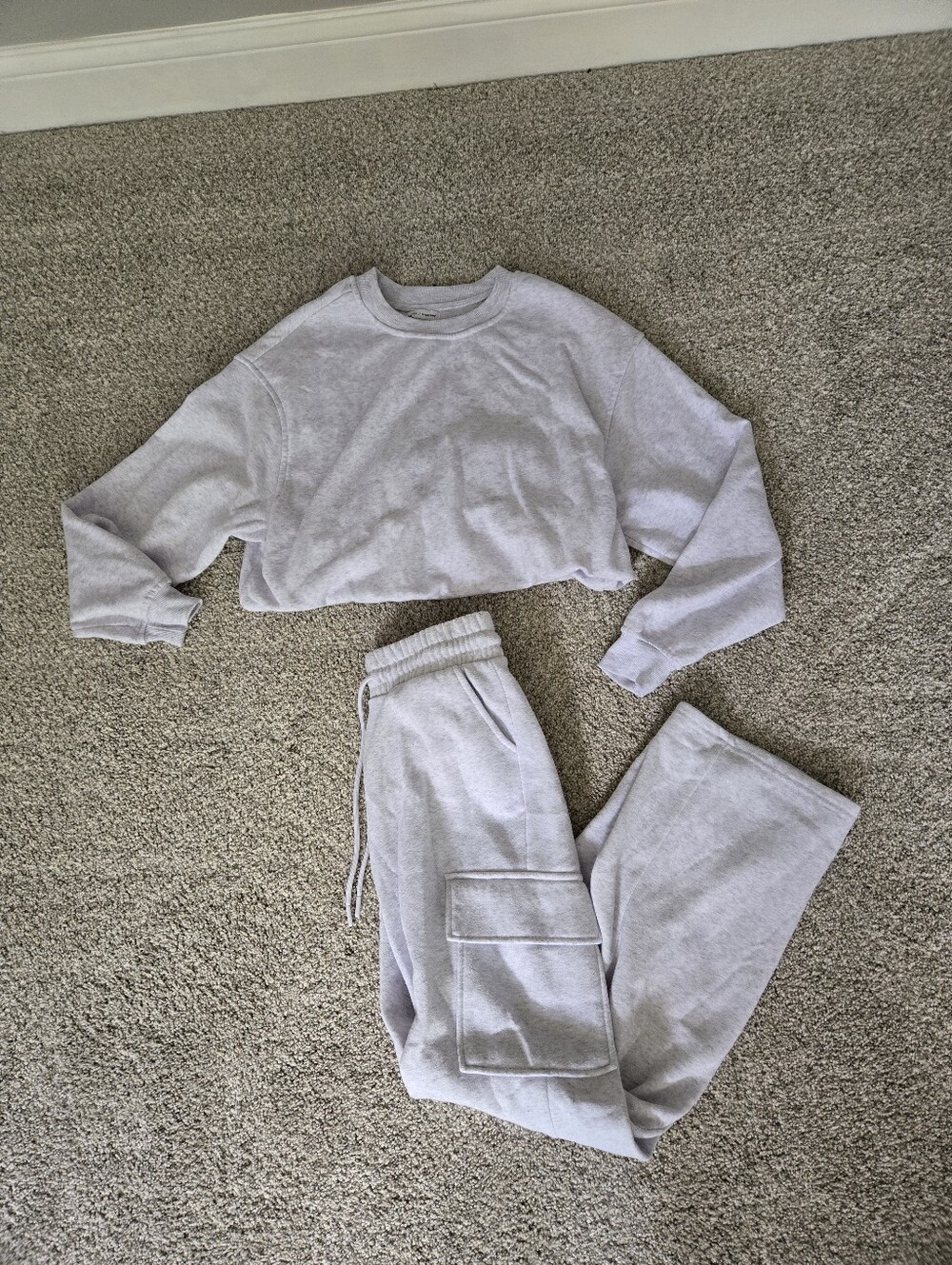 Better Together Fleece Lounge Set in Heather Gray